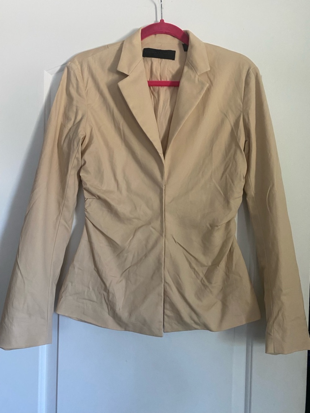Donna Karan New York Beige Tailored Blazer - US 10 IT 46 Minimalist Quiet Luxury - Picture 5 of 8